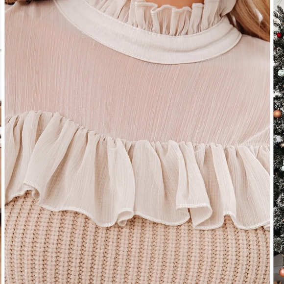 Vici ruffle knit top - Picture 3 of 4